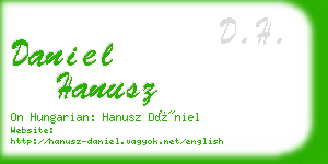 daniel hanusz business card